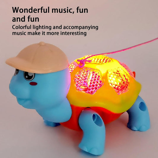 707-3 Tortoise 3D Small Size with Light and Music I Electric Reptile Light & Music Toy Toddle for Baby boy & Girl