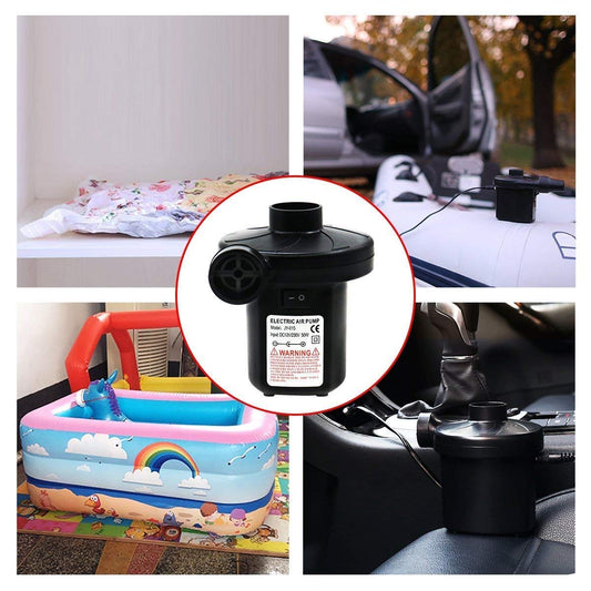 20925 Electric Air Pump for Inflatable Swimming Pools, Air Beds & Toys – Portable High-Pressure Pump for Mattress, Pool Floats, Sofa – Ac 230v Air Blower for Indoor & Outdoor Use – Black