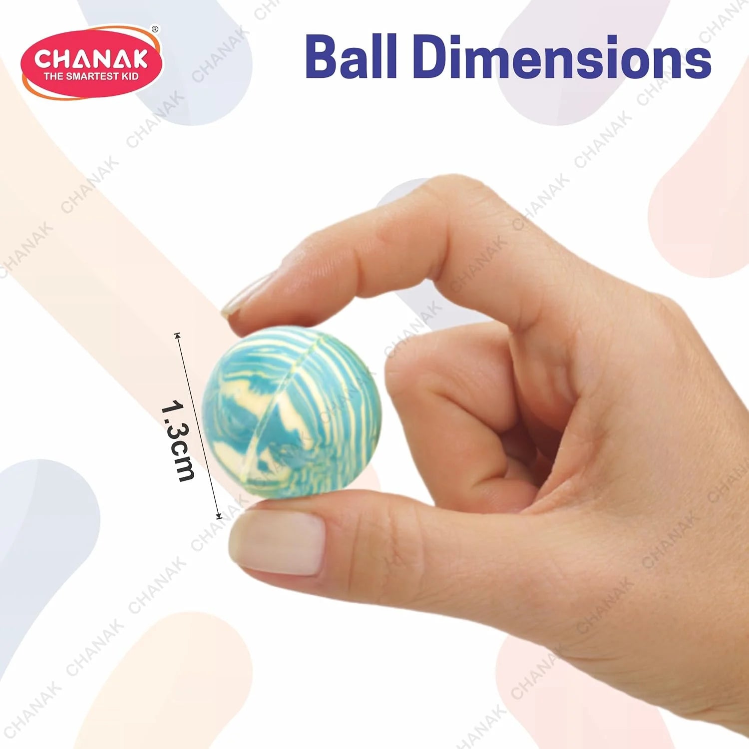 10675 Crazy Bouncing Balls, 24 Bouncing Balls in Card for Kids, Colorful Crazy Balls for Kids