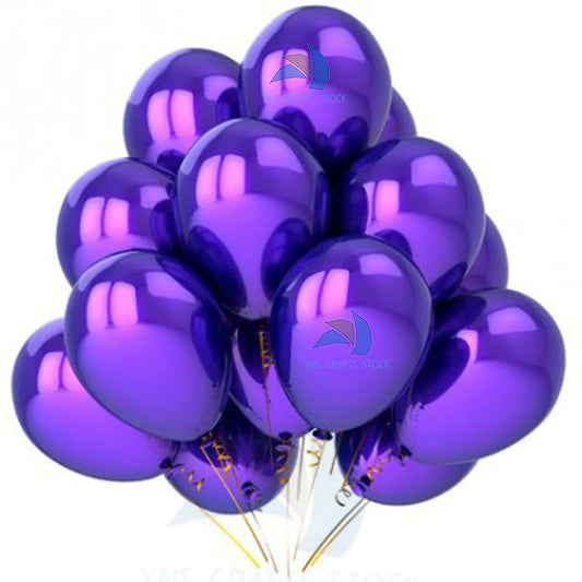 02034 (50 Pcs) Purple Metallic Balloons