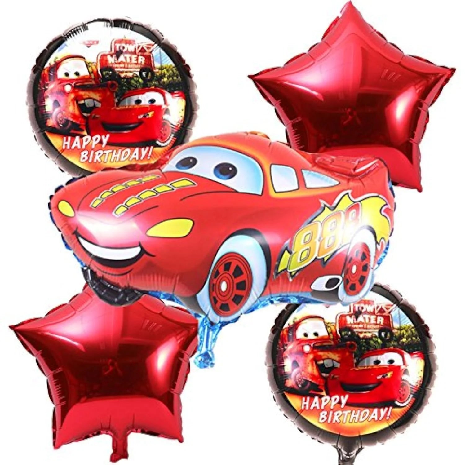 10169 Car Theme Foil Balloon – Set of 5 Pcs
