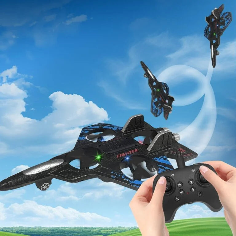 H36 Star Fighter RC Plane, 2.4G Remote Control flying Airplane Toy with LED Lights, 360° Tumbling
