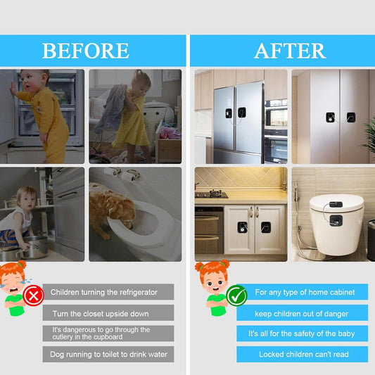 10817 Refrigerator Lock Freezer Door Lock Cabinet Lock (Black)