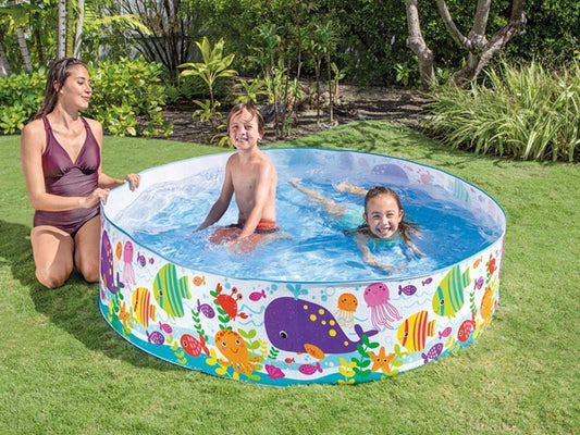 58477 Intex Fun Swimming Pool- 2 feet {Size-1.22*25cm}