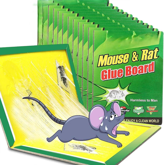 20974 {Pack of 1} Mouse & Rat Glue Trap Board | Strong Adhesive Rat Catcher | Non-Toxic Sticky Trap |
