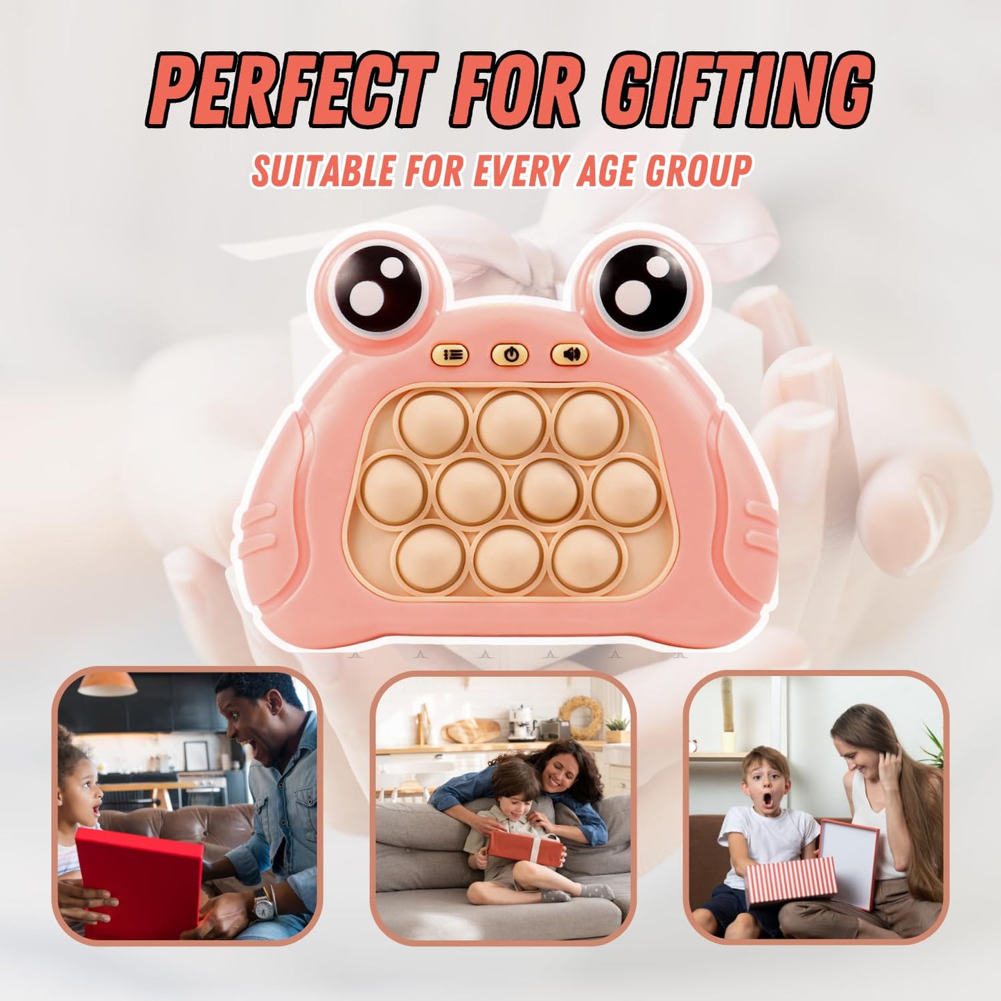 21142 Pop Fidget Toys Handheld Game for Teens Push Bubble Light up Puzzle Game Machine Best Gifts for Kids Multicolor21