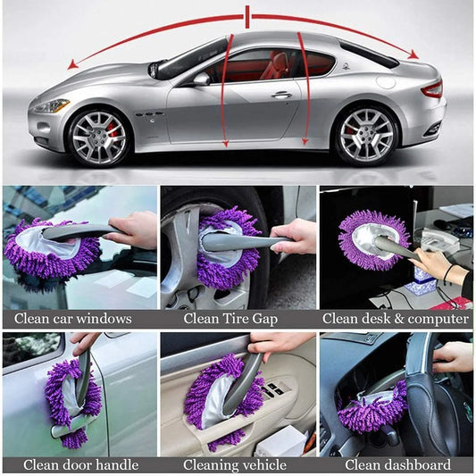 010341 Super Soft Microfiber Car Dash Duster Brush for Car Cleaning Home Kitchen Computer Cleaning Brush Dusting Tool