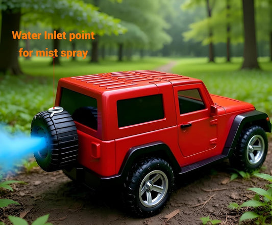 20492 Smoke GADDI Remote Control Car for Kids | Classic Jeep-Style RC Car with LED Headlights | Easy-Control Racing Toy for Boys & Girls