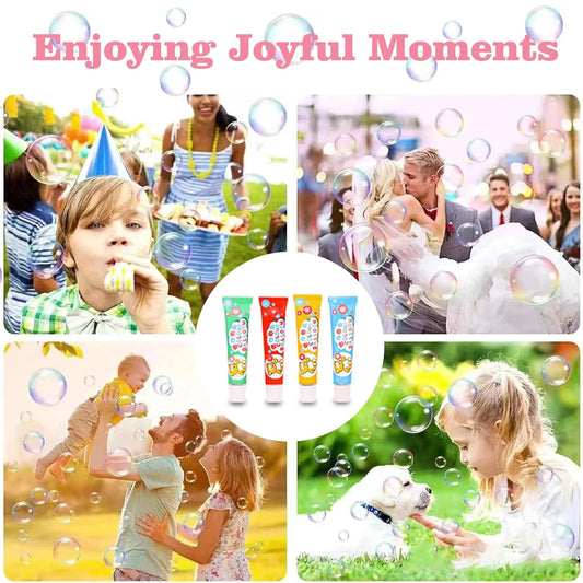0720-E Blow Bubble Balloon with Straw , Party Birthday Gift, Great Original Bloonies Bubble Making Tubes, Bubbles DIY Crafting Childhood Nostalgia Toy.