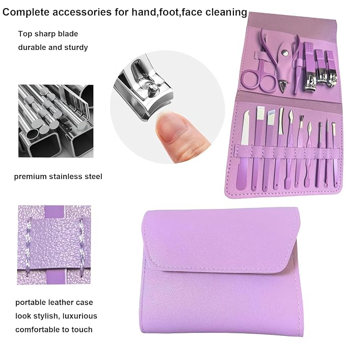 21074 16 In 1 Manicure Kit Professional Nail Kit For Pedicure & Manicure, Pedicure Tools With Toenail Clippers
