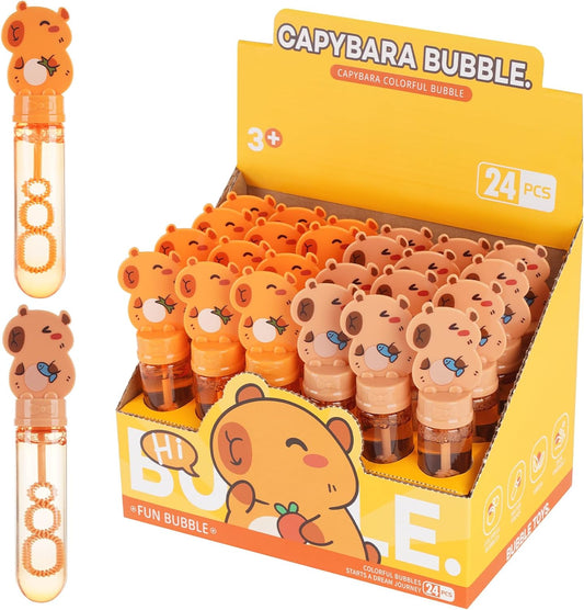 20815 {1 Pcs} Party Favors Bubble Wands for Kids Capy Birthday Party Supplies Goody Bag Stuffers Viral Pets Capybara Bubble Blowing Toys