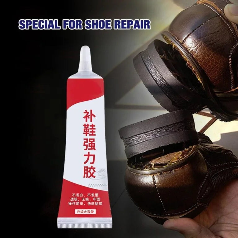 10523 Shoe Repair Glue, 60ml Waterproof & Quick-Drying Footwear Adhesive, Instant Strong & Flexible Fabric Glue for Sole Repair