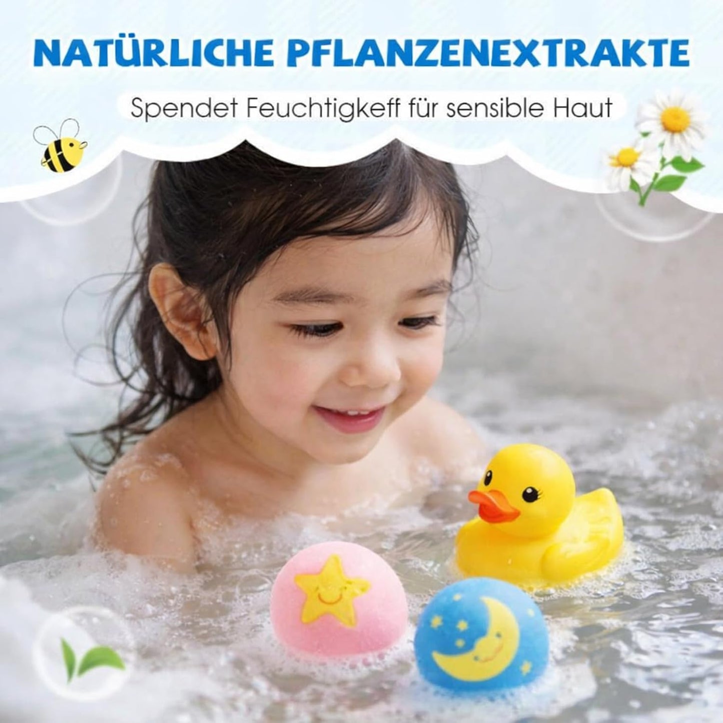 AB-168-A Bubble Treasure Bath Bombs, Splashy Surprises Bath Bombs,  Kids Bath Bombs with Surprise Spring Toys Inside