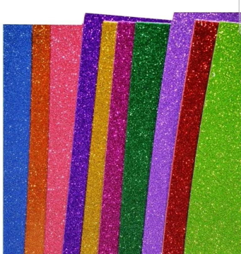 1193 ( 1 Pkt-10 Sheets) Glitter Eva Foam A4 Sticky Sheet