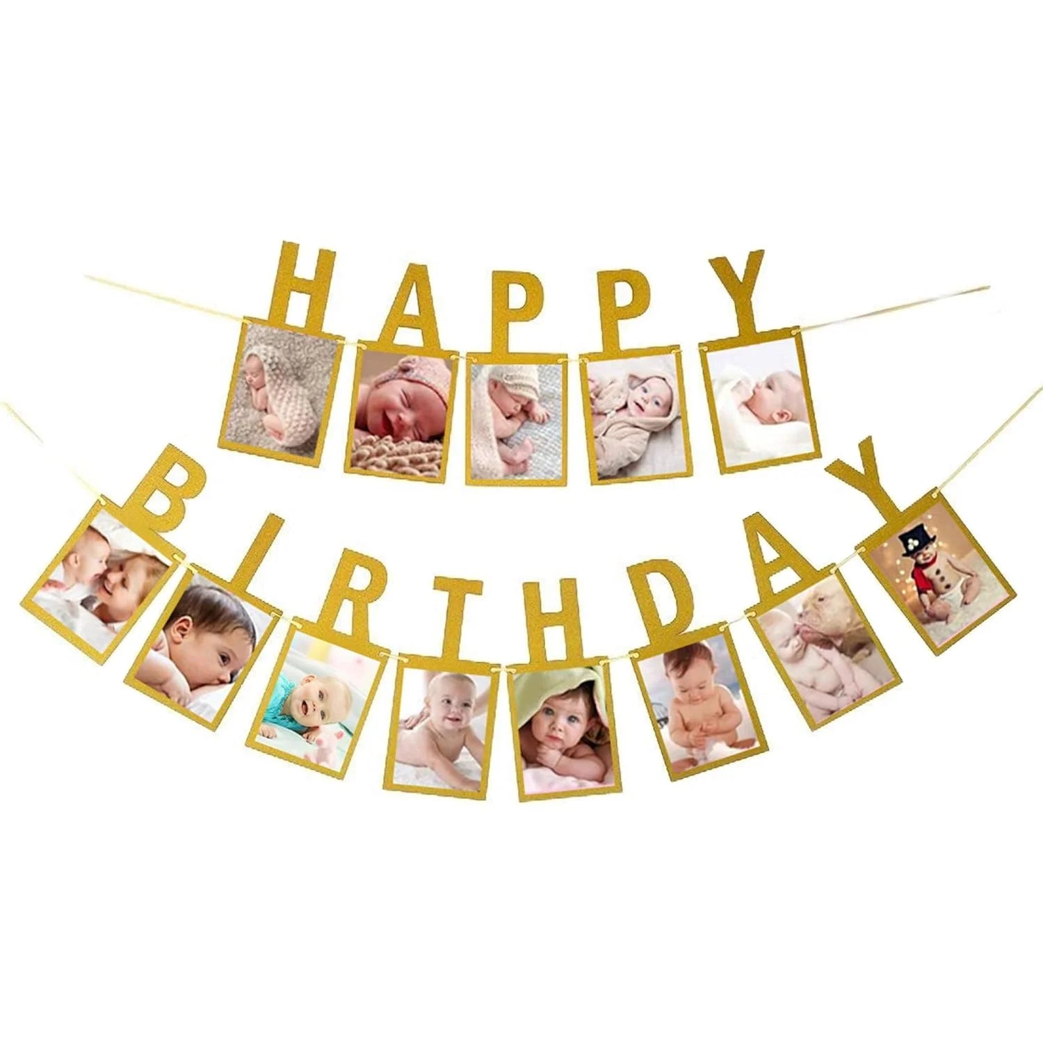 11311 Happy Birthday Photo Banner for Party, Birthday Party Decoration