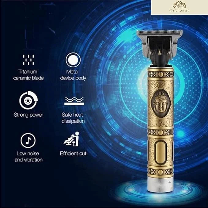 10085 Vintage T9 Trimmer for Men Electric USB Charging Beard Trimmer for Men Wireless Rechargeable
