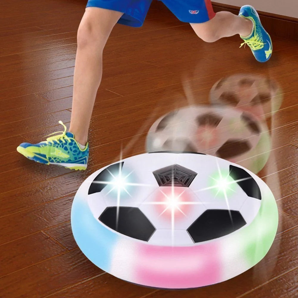 B04 Football with Powerful LED Light and Foam Bumpers for Indoor Games