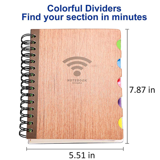 11217 Divided Notes Business Spiral Notebook Bound Notebook Diary Sketchbook Pattern Random