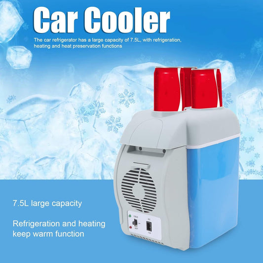 20585 Mini Refrigerator Compact and portable, with 7.5 liters capacity, food grade, with low noise and thick inner lining, suitable for use in the car.
