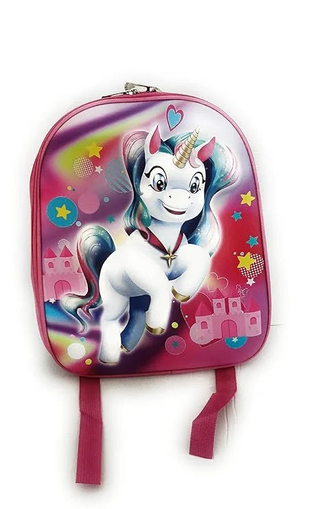 8845 School Bag 3D Hard Shell Suitcase Bag Cute Stylish Backpack for Girls and Boys