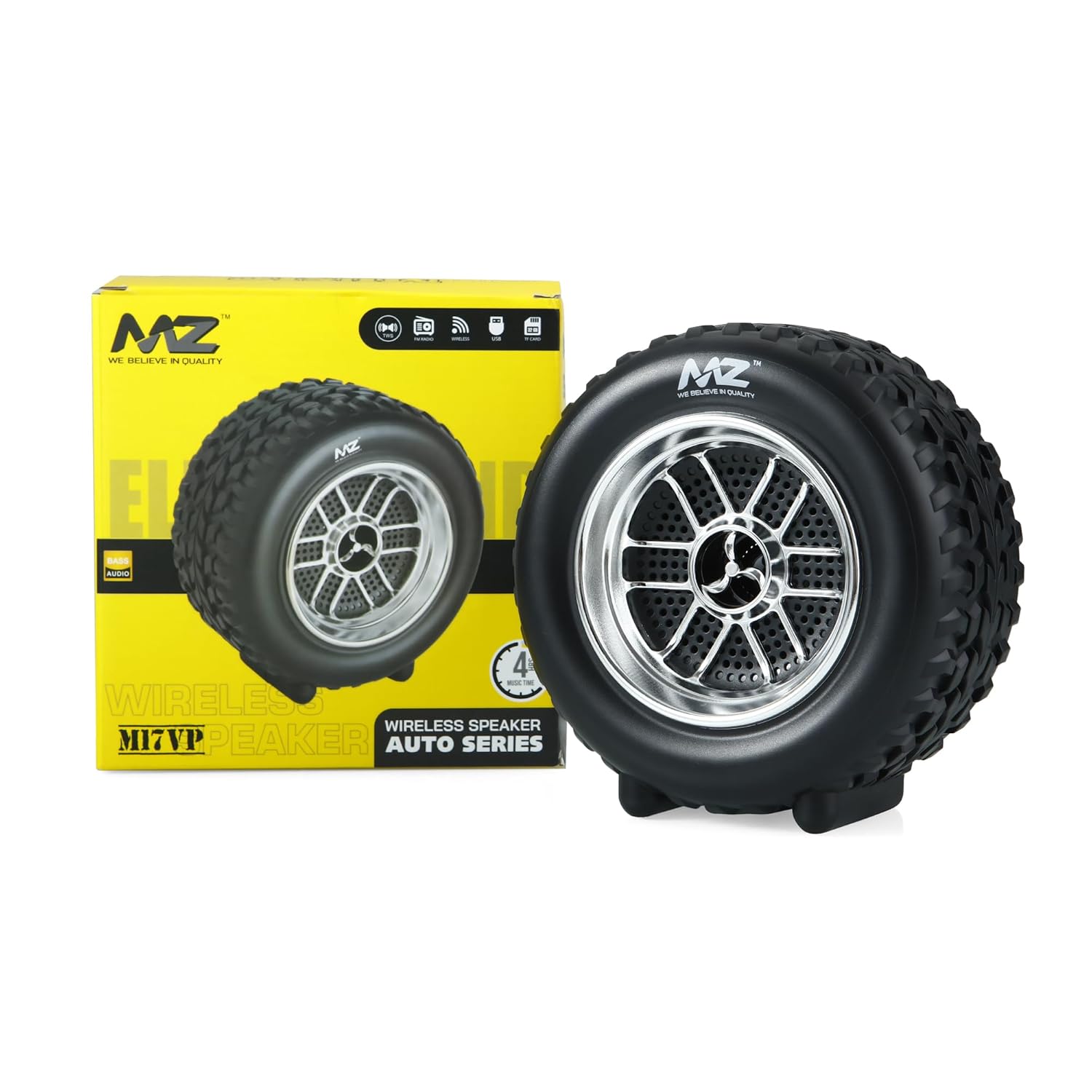 20467 (Portable Bluetooth Speaker) Dynamic Thunder Sound Auto Series 8 W Bluetooth Speaker (Black, Stereo Channel)