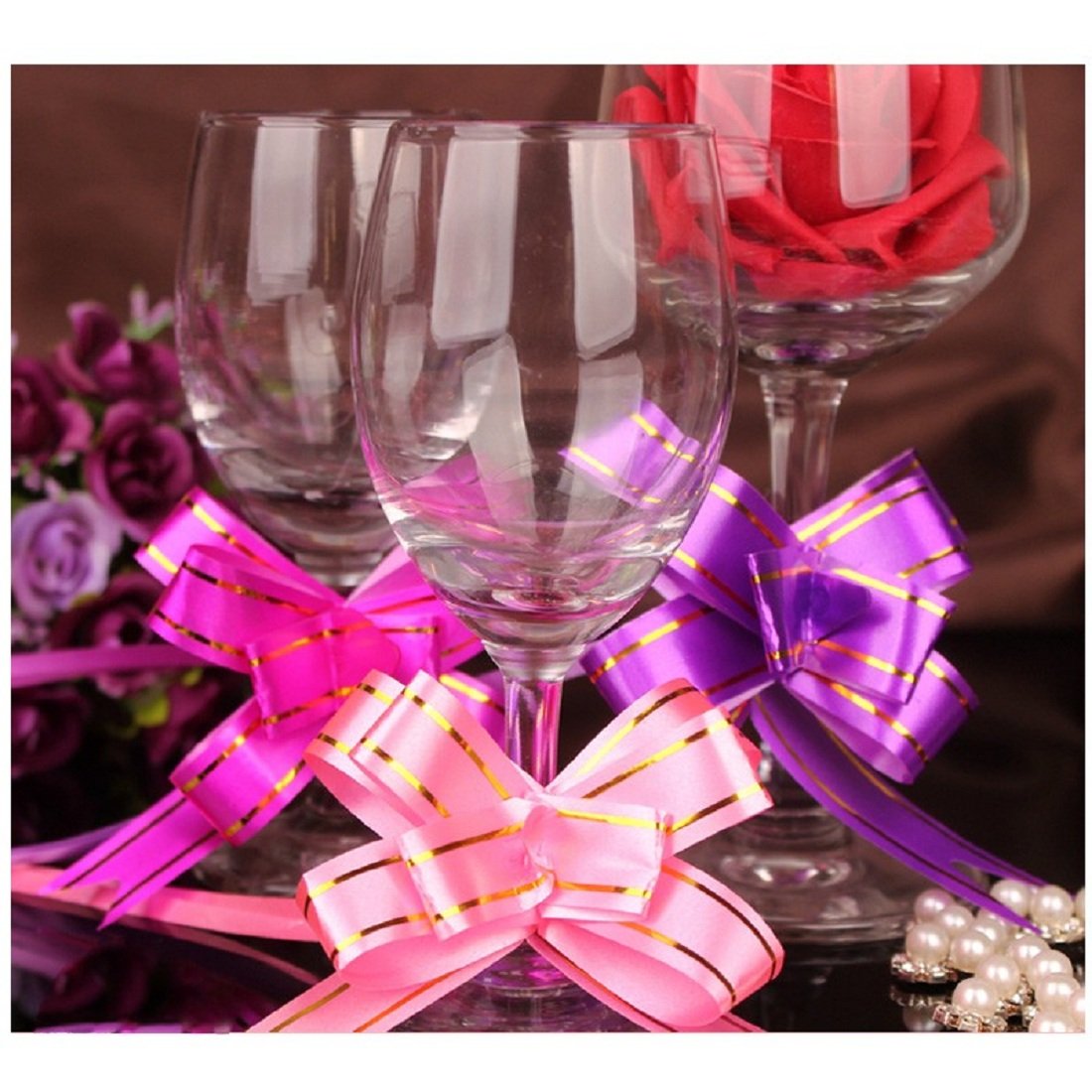 3061 {1Pack ,10pcs}  Wrapping Bows, Pull Ribbon 15mm