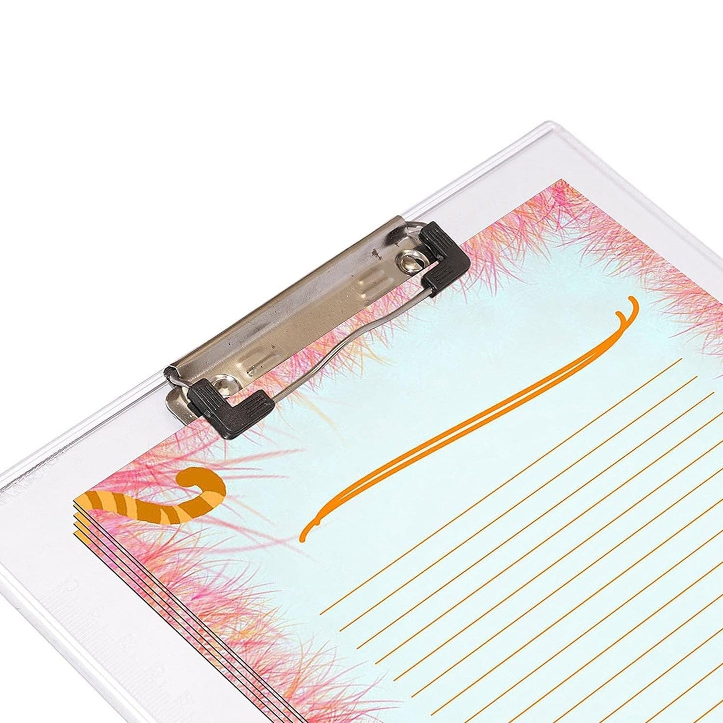 20958 Clear Exam Board for Students | Transparent Exam Board | Thick Strong Moulded Clipboard with Hanger for Examination Board,Writing Pad for School Students