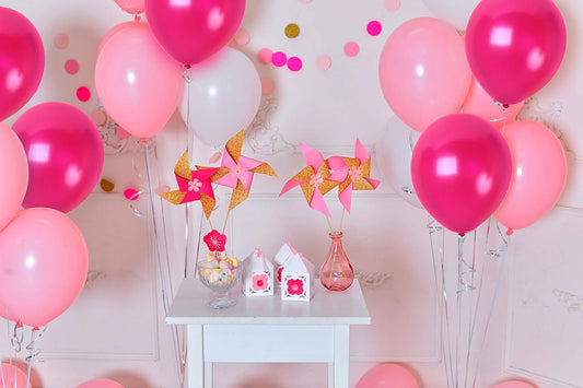 20455 (50 Pcs) Dark Pink Metallic Balloons