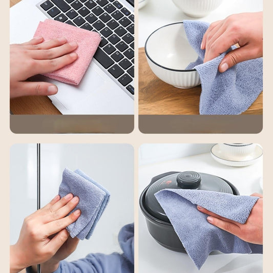 21138 Safe-X Microfiber Cleaning Cloth, Reusable Cloth Wipes for Home Kitchen & Office | Strong Absorbent Cleaning Cloth with Dispenser Box, 20 Pcs, 20x20 Cm