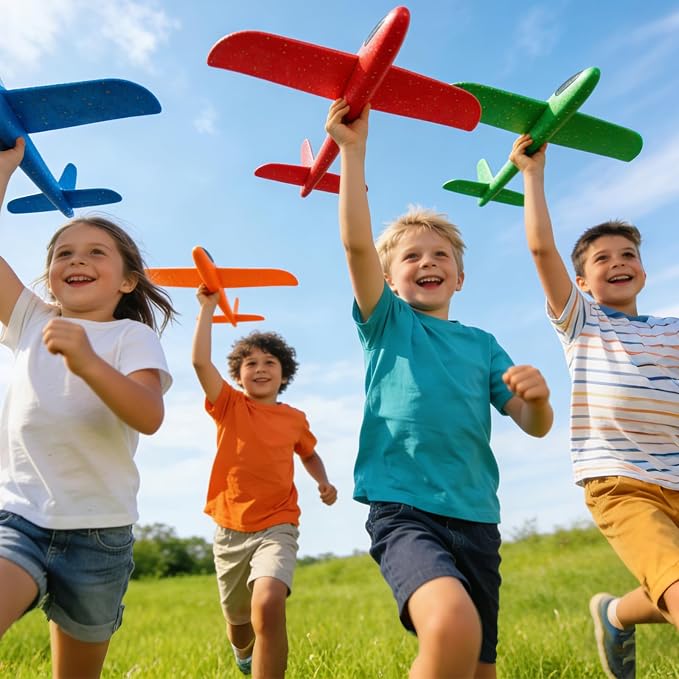 21056 Aeroplane toy, Foam aeroplane for children toy | For outdoor flyers, planes airplane throwing gliders, children's day gifts, boy girl birthday gifts