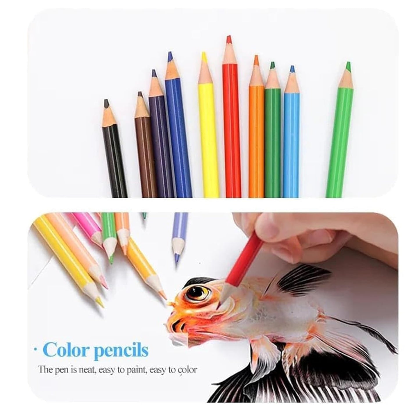 20475   53Pcs Astronaut Print Children Deluxe Art Drawing Set Art and Craftmini Suitcase, Drawing and Painting Set Best for Birthday Gift for Boys Girls Children