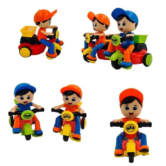 10036 Beautifully Designed Mini Tricycle Toys for Kids with Basket Back Side
