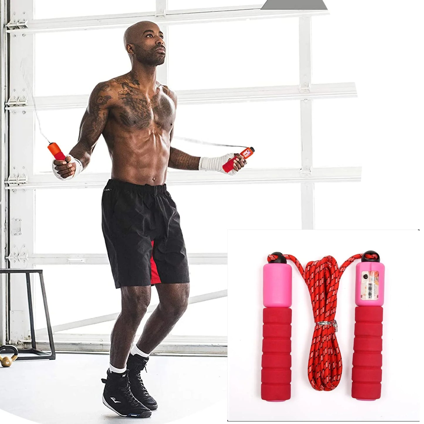 KY-319 Jump Rope Workout-Professional Skipping Rope Silicone Comfortable Grips