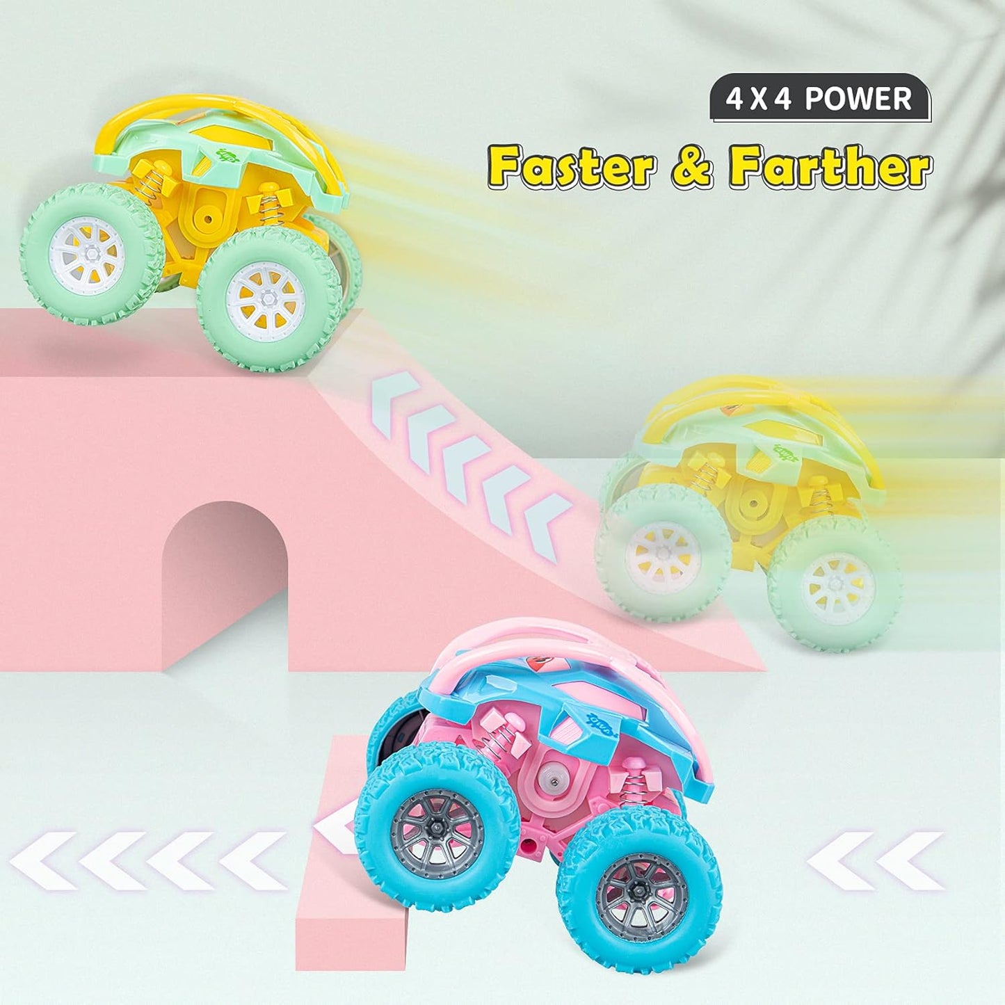 KT-0000 Vehicle Monster Trucks for Toddlers Toys {Multicolor}