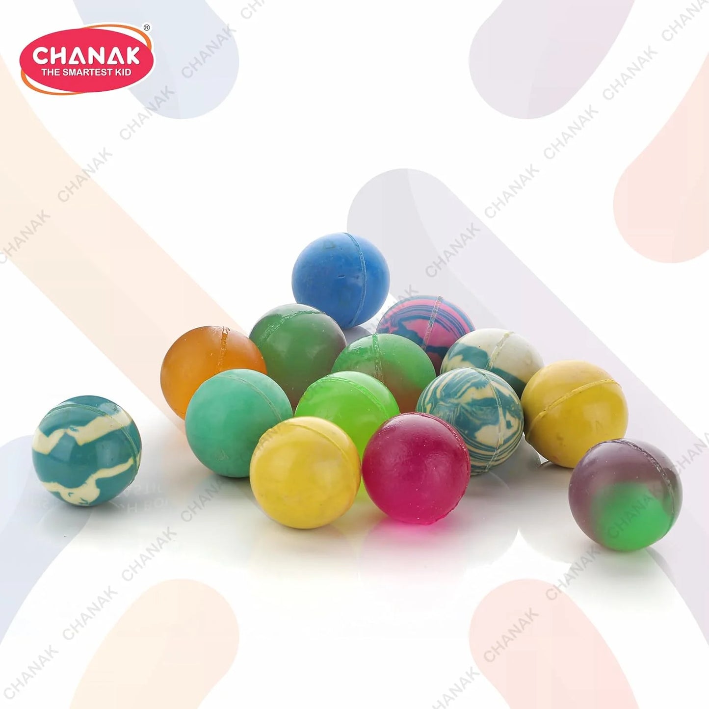 10675 Crazy Bouncing Balls, 24 Bouncing Balls in Card for Kids, Colorful Crazy Balls for Kids