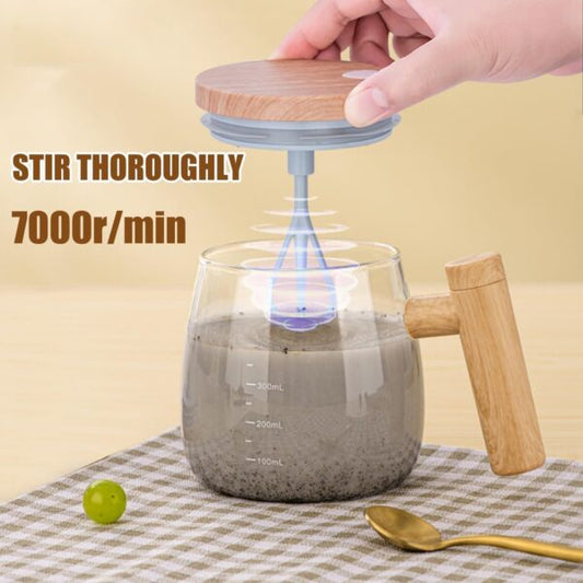 A-750 Glass 500 mL Self Stirring Coffee Mug-Electric High Speed Mixing Cup, For Home
