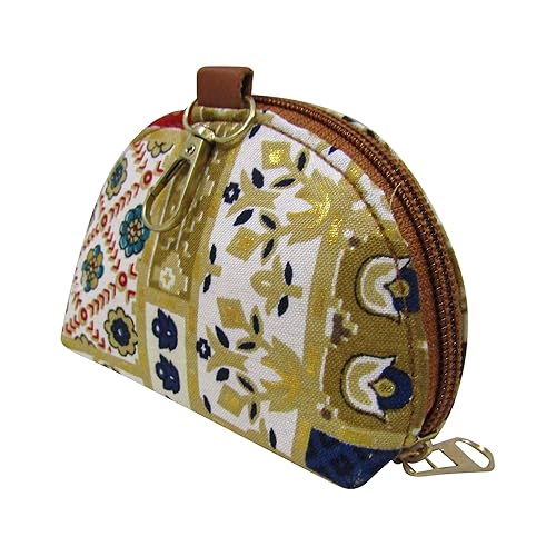 20535  Decorative Silk Clutch Curve Shaped Potli Bag with for Women with Zipper, Potli Bags Multi Colour