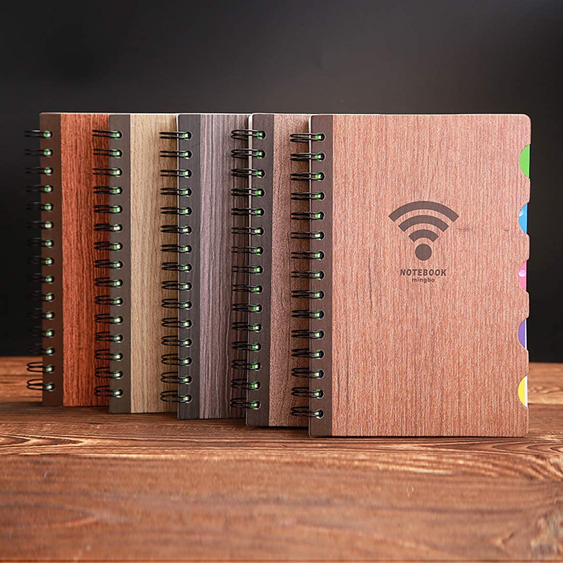 11217 Divided Notes Business Spiral Notebook Bound Notebook Diary Sketchbook Pattern Random