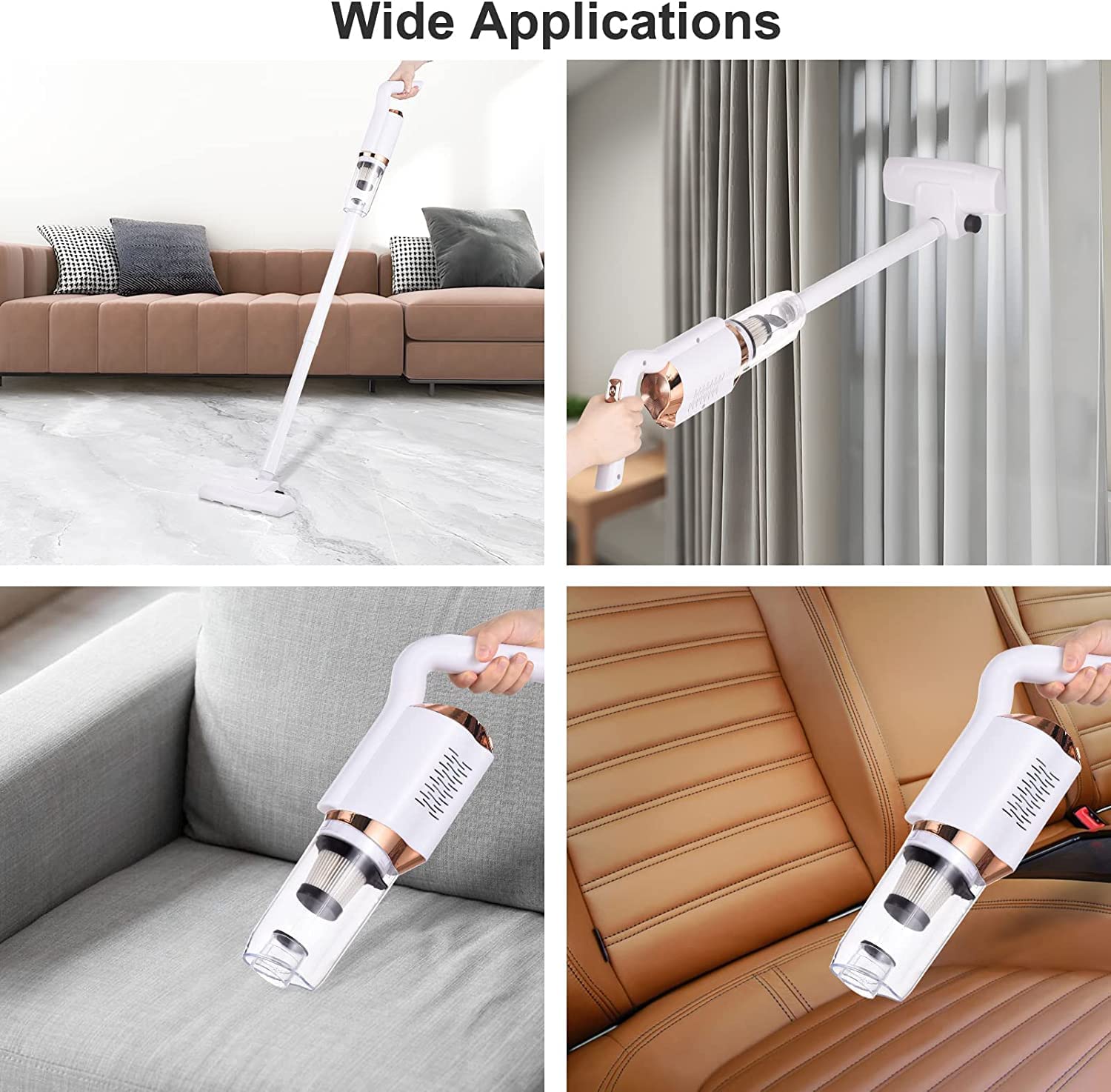 20576   120 W Cordless Stick Vacuum Cleaner 2 in 1 Stick and Handheld Vacuum with Powerful Suction