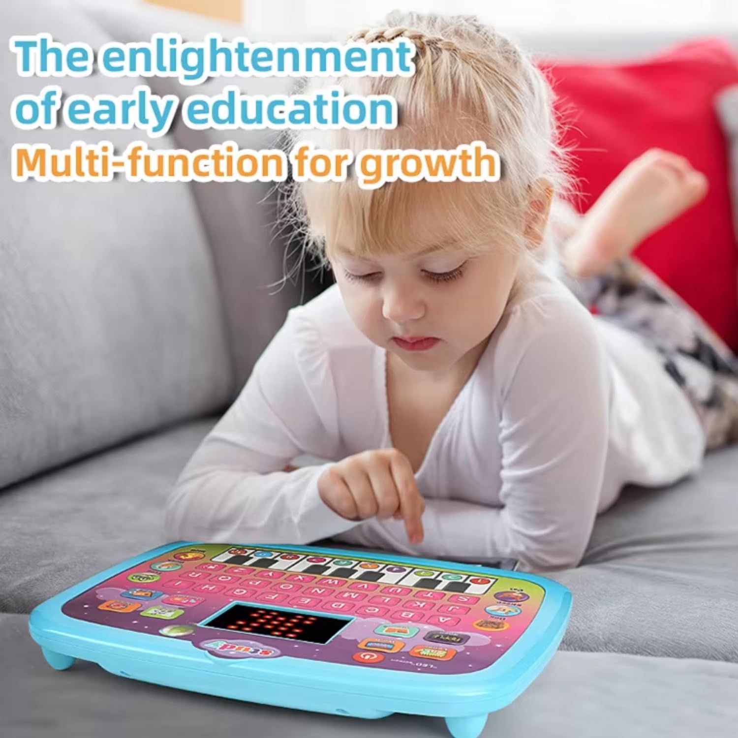 X2020 Educational Learning Laptop Toy with Music,Piano and LED Screen Early Learning Computer Toy