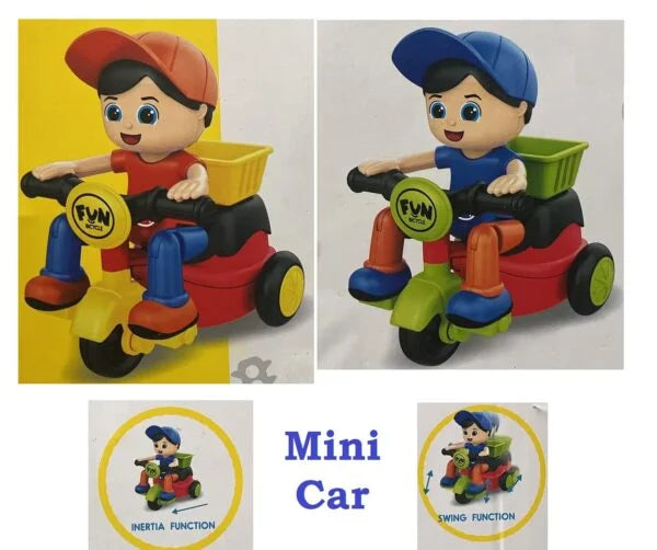 10036 Beautifully Designed Mini Tricycle Toys for Kids with Basket Back Side