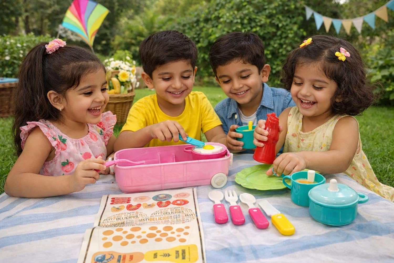 20357 Kids Kitchen Set Trolley Suitcase   with Storage Case | Role Play Toy