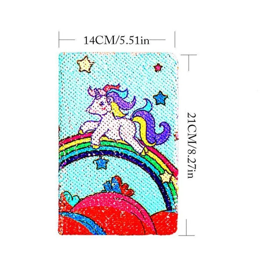 5071 Stylish Colourful Sequins Magic Diary (Multicolour)