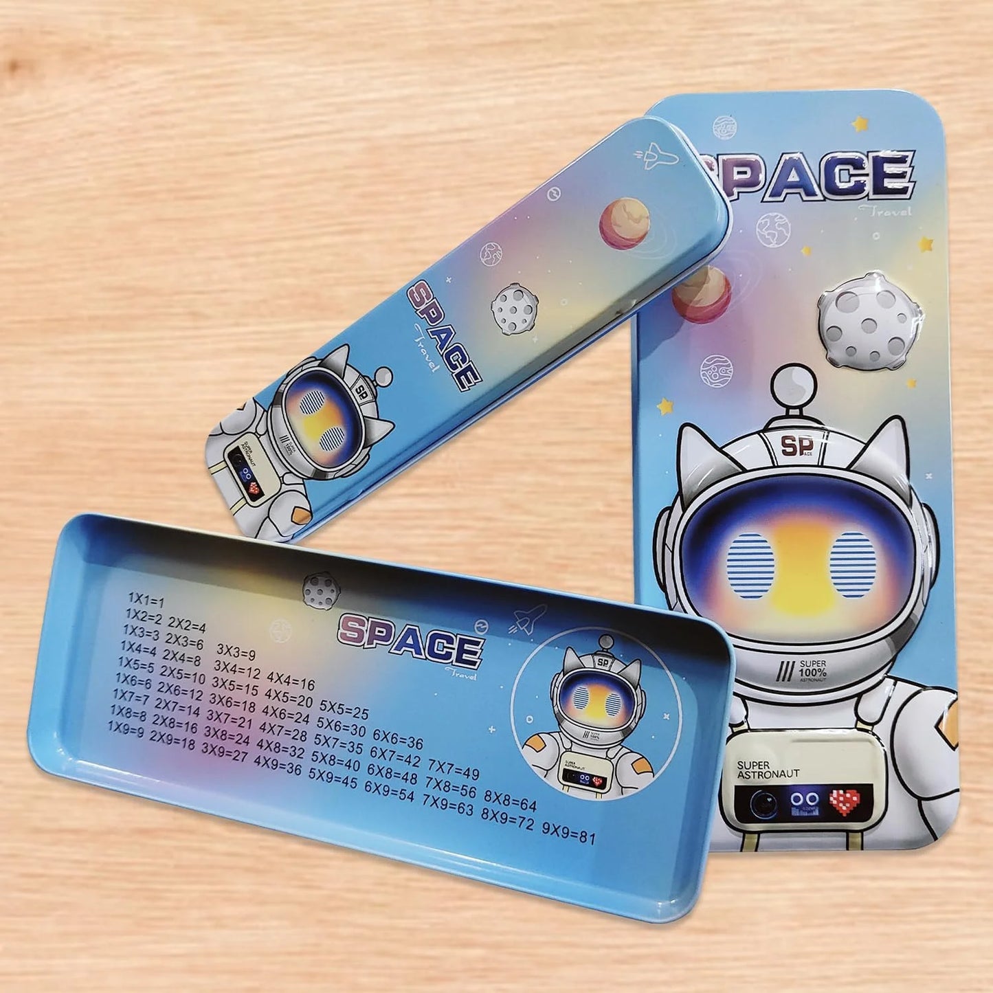 15094 Decoration Geometry Box for Boys, Girl, Kids Space Theme Compass Pencil Box | Space Theme Pencil Box for Kids