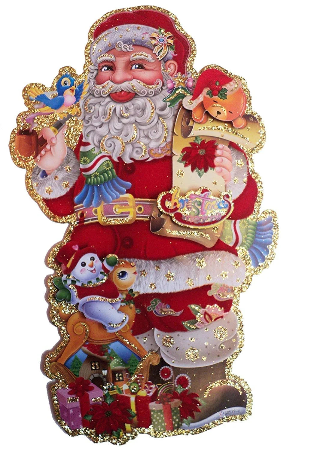 10046 Christmas Decoration Wall Stickers Random