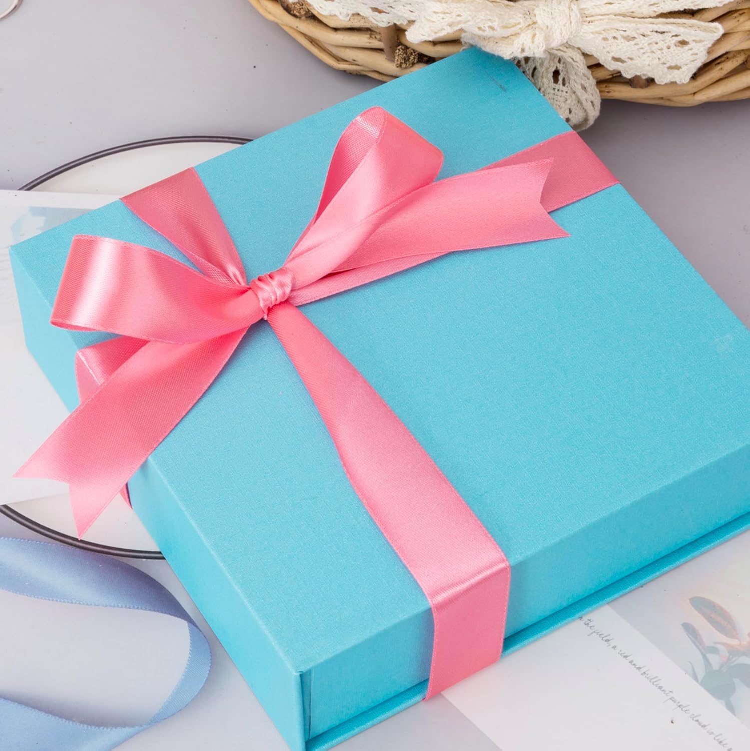 20498 { Pack of 10 } Pcs 1/2 Inch Baby Pink Satin Ribbon 10 Mtr Each Decoration, Gift Wrapping, Multi-Purpose Use