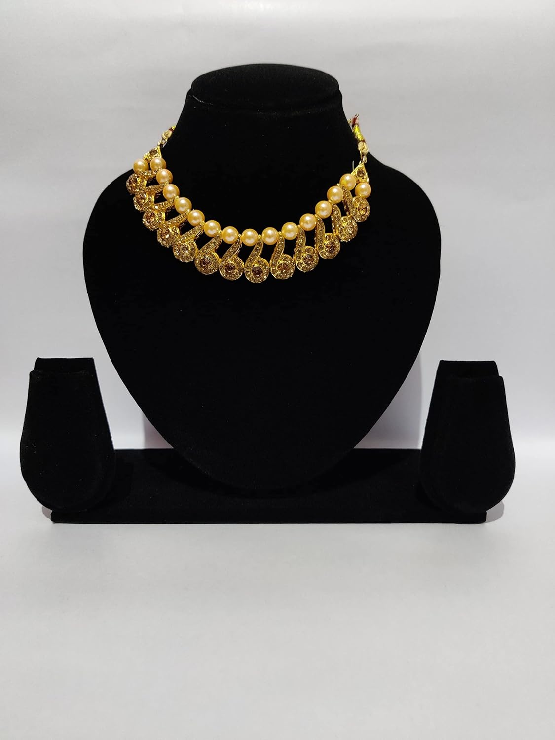 20377 Heavy Velvet Jewellery Necklace Earring Display Stand