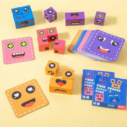 6083 wooden Face Puzzle