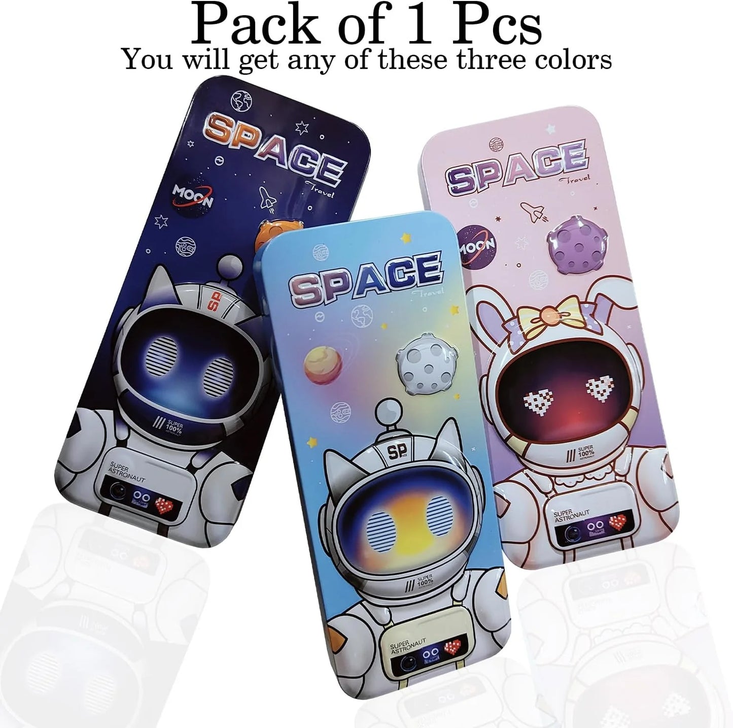 15094 Decoration Geometry Box for Boys, Girl, Kids Space Theme Compass Pencil Box | Space Theme Pencil Box for Kids