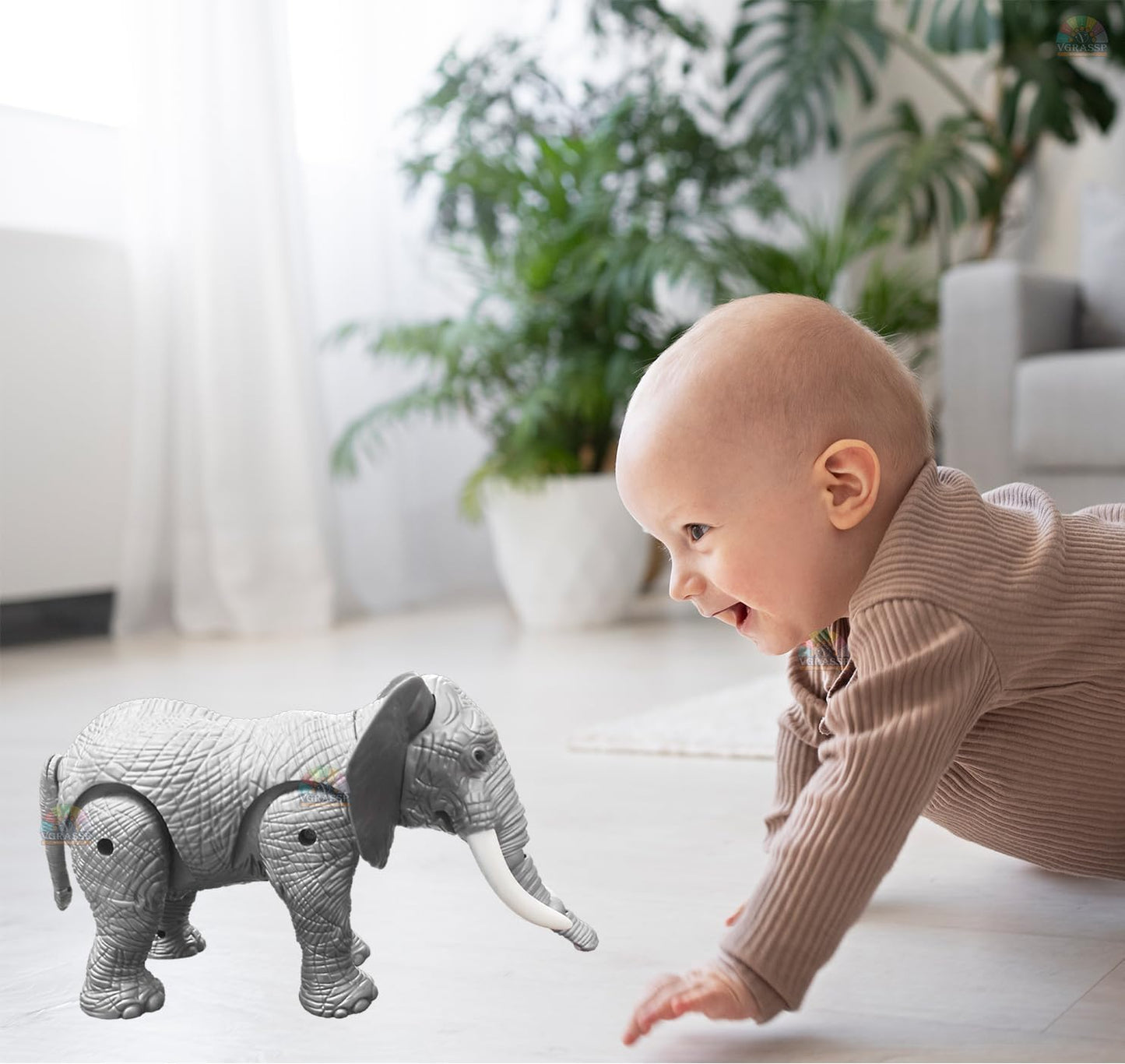 DW-002 Kid’s Musical and Walking Elephant Battery Operated Toy